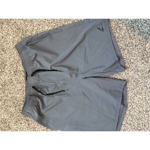 Reef Men's Swim Trunks Size Medium‎ Gray Elastic Waist Board Shorts Surfwear